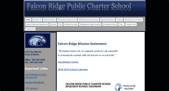 Desktop Screenshot of falconridgecharter.org